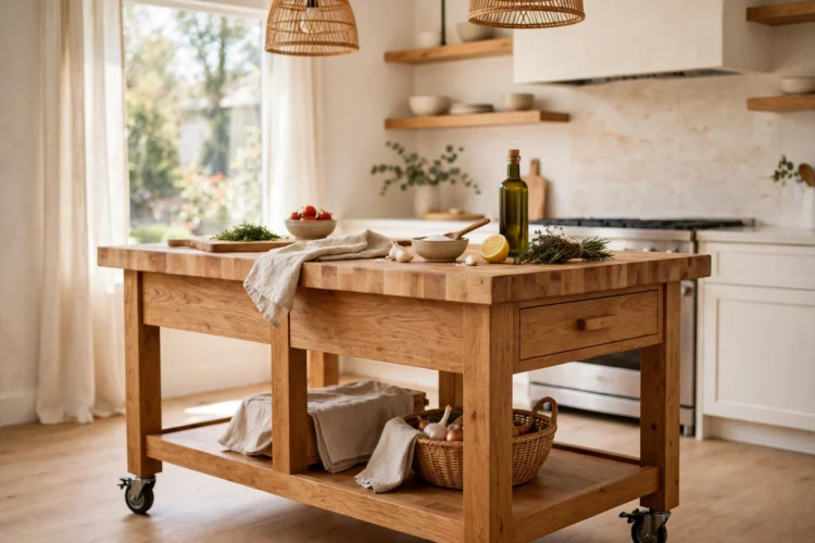 10 Rolling Kitchen Island Ideas for Flexible Space