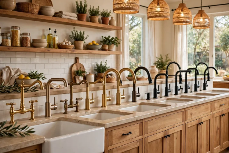 11 Kitchen Faucet Ideas From Brass to Matte Black