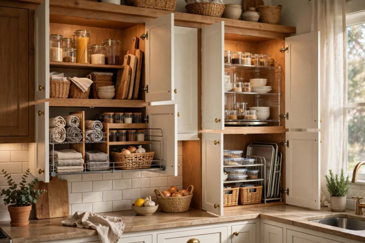 15 Kitchen Organization Ideas for Cluttered Cabinets