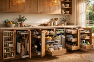 10 Pull-Out Kitchen Storage Ideas for Deep Cabinets