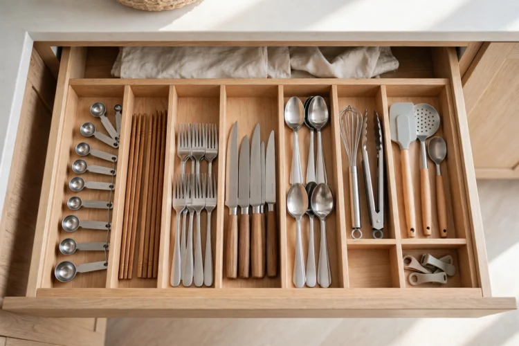 11 Kitchen Drawer Organization Ideas for Utensils and Tools