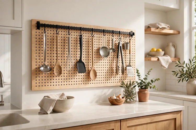 10 Wall-Mounted Kitchen Storage Ideas That Free the Counters