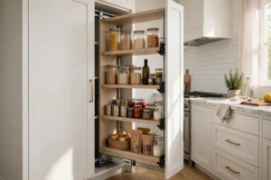 9 Pull-Out Pantry Ideas for Narrow Gaps and Cabinets