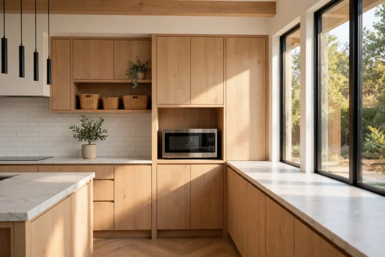 7 Microwave Nook Ideas That Free Up Counter Space