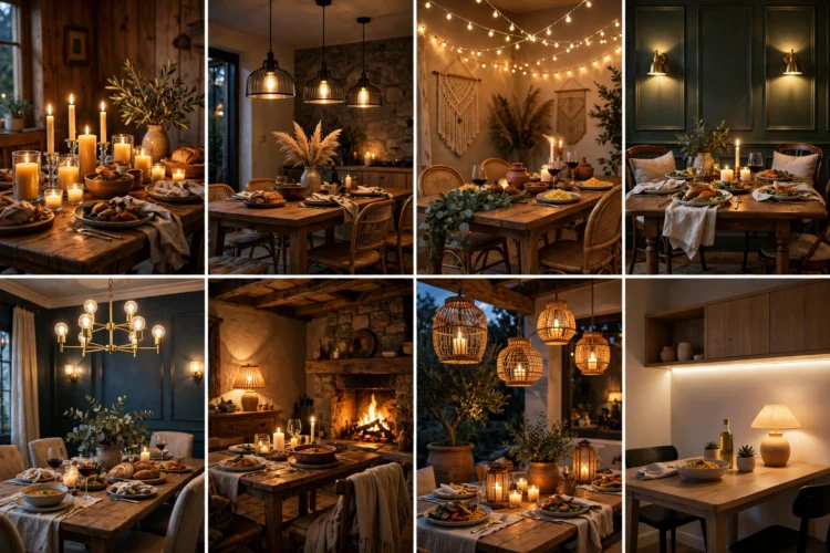 8 Cozy Dining Room Lighting Ideas for Warm Evening Meals