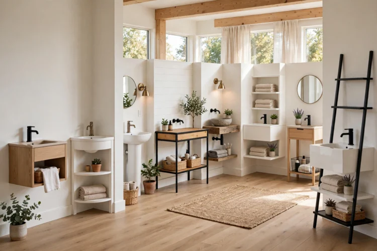 9 Small Bathroom Vanity Ideas That Save Floor Space