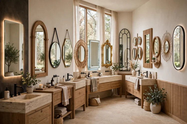 12 Bathroom Mirror Ideas From Backlit to Arched